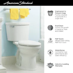 American Standard Champion Pro 2-Piece 1.28 GPF Single Flush Elongated Toilet In Linen -The Home Depot linen american standard two piece toilets 211aa104 222 40 1000