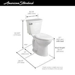 American Standard Cadet Pro 2-Piece 1.28 GPF Single Flush Chair Height Elongated Toilet With 10 In. Rough-In In Linen -The Home Depot linen american standard two piece toilets 215ab104 222 40 1000