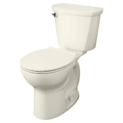 American Standard Cadet PRO 2-Piece 1.28 GPF Single Flush Chair Height Round Toilet With 12 In. Rough-In In Linen -The Home Depot linen american standard two piece toilets 215ba104 222 44 1000