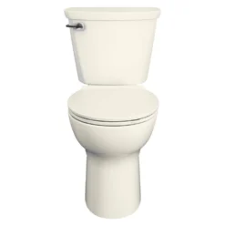 American Standard Cadet PRO 2-Piece 1.28 GPF Single Flush Chair Height Round Toilet With 12 In. Rough-In In Linen -The Home Depot linen american standard two piece toilets 215ba104 222 fa 1000