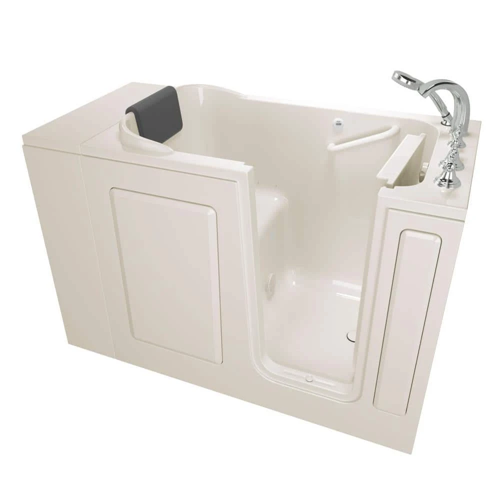 American Standard Gelcoat Premium Series 48 In. X 28 In. Right Hand Drain Walk-in Soaking Bathtub In Beige 1 American Standard Gelcoat Premium Series 48 In. X 28 In. Right Hand Drain Walk-in Soaking Bathtub In Beige
