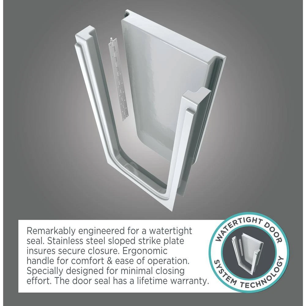 American Standard Gelcoat Premium Series 48 In. X 28 In. Right Hand Drain Walk-in Soaking Bathtub In Beige 12 American Standard Gelcoat Premium Series 48 In. X 28 In. Right Hand Drain Walk-in Soaking Bathtub In Beige - Image 12