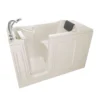 American Standard Acrylic Luxury Series 48 In. X 28 In. Left Hand Drain Walk-in Soaking Bathtub In Beige