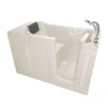American Standard Acrylic Luxury Series 48 In. X 28 In. Right Hand Drain Walk-in Soaking Bathtub In Beige