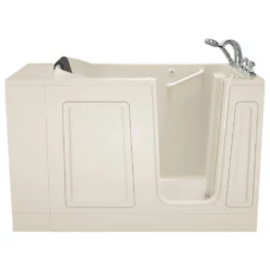 American Standard Acrylic Luxury Series 50.5 In. X 30 In. Right Hand Drain Walk-in Soaking Bathtub In Beige -The Home Depot linen american standard walk in tubs 3051 119 srl a0 1000