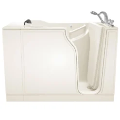 American Standard Gelcoat Premium Series 52 In. X 30 In. Right Hand Drain Walk-in Soaking Bathtub In Beige -The Home Depot linen american standard walk in tubs 3052 109 srl a0 1000