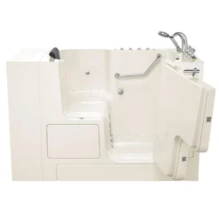 American Standard Gelcoat Premium Series 32 In. X 52 In. Right Hand Drain Soaking Bathtub In Beige -The Home Depot linen american standard walk in tubs 3252od 109 crl pc 40 1000