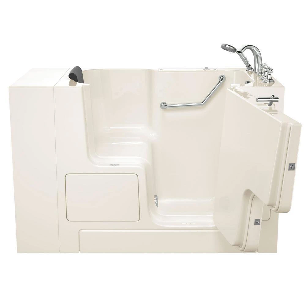 American Standard Gelcoat Premium Series 32 In. X 52 In. Soaking Right Hand Drain Soaking Bathtub In Beige 3 American Standard Gelcoat Premium Series 32 In. X 52 In. Soaking Right Hand Drain Soaking Bathtub In Beige - Image 3