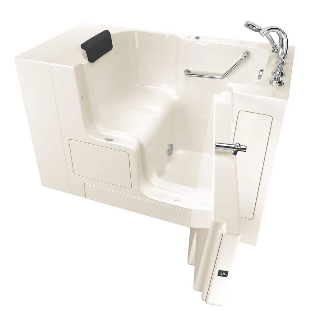 American Standard Gelcoat Premium Series 32 In. X 52 In. Soaking Right Hand Drain Soaking Bathtub In Beige 1 American Standard Gelcoat Premium Series 32 In. X 52 In. Soaking Right Hand Drain Soaking Bathtub In Beige