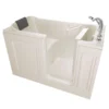 American Standard Acrylic Luxury Series 60 In. X 32 In. Right Hand Drain Walk-in Soaking Bathtub In Beige