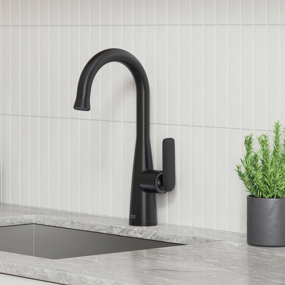 American Standard Aspirations Single Handle Pull-Down Bar Faucet In Matte Black 2 American Standard Aspirations Single Handle Pull-Down Bar Faucet In Matte Black - Image 2