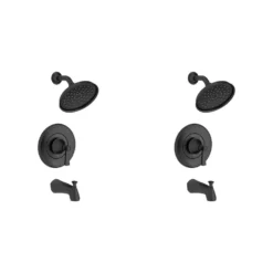 American Standard Rumson Single-Handle 3-Spray Tub And Shower Faucet Set In Matte Black (Valve Included)