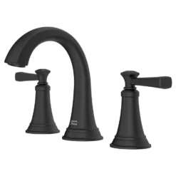 American Standard Rumson 8 In. Widespread Bathroom Faucet And Single-Handle 3-Spray Tub And Shower Faucet In Matte Black (Valve Included) -The Home Depot matte black american standard bathtub shower faucet combos rumsontswidemb 40 1000