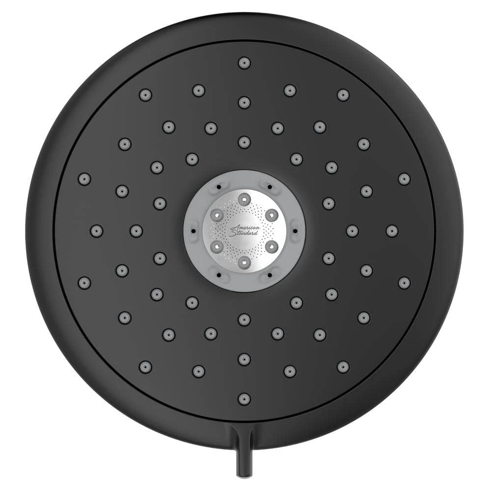 American Standard Spectra 4-Spray Patterns With 1.8 GPM 7 In. Wall Mount Fixed Shower Head In Matte Black 1 American Standard Spectra 4-Spray Patterns With 1.8 GPM 7 In. Wall Mount Fixed Shower Head In Matte Black