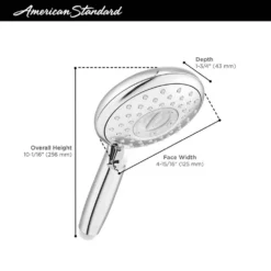 American Standard Spectra 4-Spray Patterns With 1.8 GPM 5 In. Wall Mount Handheld Shower Head In Matte Black -The Home Depot matte black american standard handheld shower heads 9038154 243 a0 1000