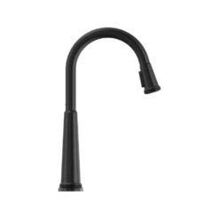 American Standard Eastcourt Single Handle Pull Down Sprayer Kitchen Faucet With Dual Spray In Matte Black -The Home Depot matte black american standard pull down kitchen faucets 1057732430 44 1000