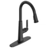 American Standard Eastcourt Single Handle Pull Down Sprayer Kitchen Faucet With Dual Spray In Matte Black