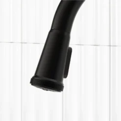 American Standard Eastcourt Single Handle Pull Down Sprayer Kitchen Faucet With Dual Spray In Matte Black -The Home Depot matte black american standard pull down kitchen faucets 1057732430 fa 1000