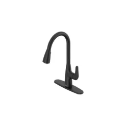 American Standard Colony Pro Single Handle Pull Down Sprayer Kitchen Faucet In Matte Black -The Home Depot matte black american standard pull down kitchen faucets 7077300 243 76 1000