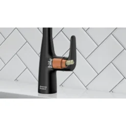 American Standard Colony Pro Single Handle Pull Down Sprayer Kitchen Faucet In Matte Black -The Home Depot matte black american standard pull down kitchen faucets 7077300 243 77 1000