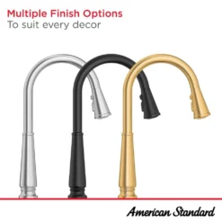 American Standard Palestra Single Handle Pull Down Sprayer Kitchen Faucet With Dual Spray In Matte Black -The Home Depot matte black american standard pull down kitchen faucets 7438301 243 1f 1000