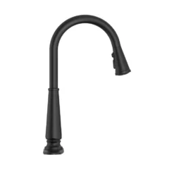 American Standard Palestra Single Handle Pull Down Sprayer Kitchen Faucet With Dual Spray In Matte Black -The Home Depot matte black american standard pull down kitchen faucets 7438301 243 44 1000