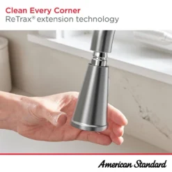 American Standard Palestra Single Handle Pull Down Sprayer Kitchen Faucet With Dual Spray In Matte Black -The Home Depot matte black american standard pull down kitchen faucets 7438301 243 77 1000