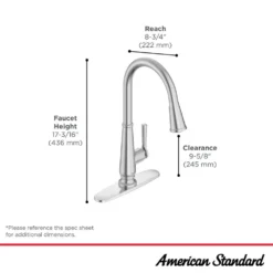 American Standard Palestra Single Handle Pull Down Sprayer Kitchen Faucet With Dual Spray In Matte Black -The Home Depot matte black american standard pull down kitchen faucets 7438301 243 a0 1000