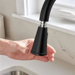 American Standard Palestra Touchless Single Handle Pull Down Sprayer Kitchen Faucet With Dual Spray In Matte Black -The Home Depot matte black american standard pull down kitchen faucets 7438381 243 76 1000