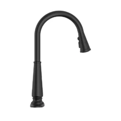 American Standard Palestra Touchless Single Handle Pull Down Sprayer Kitchen Faucet With Dual Spray In Matte Black -The Home Depot matte black american standard pull down kitchen faucets 7438381 243 fa 1000