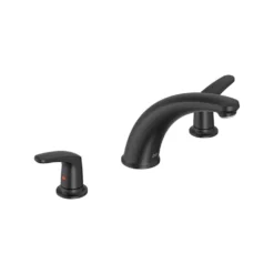 American Standard Colony PRO 2-Handle Deck-Mount Roman Tub Faucet With Lever Handles In. Matte Black