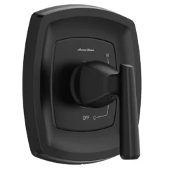 American Standard Edgemere 1-Handle Wall Mount Valve Only Trim Kit For Flash Rough-In Valves In Matte Black (Valve Not Included)