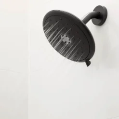 American Standard Aspirations Single-Handle Wall Mount Shower Trim In Matte Black - 1.75 GPM (Valve Not Included) -The Home Depot matte black american standard shower bathtub trim kits tu061507 243 1f 1000