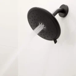 American Standard Aspirations Single-Handle Wall Mount Shower Trim In Matte Black - 1.75 GPM (Valve Not Included) -The Home Depot matte black american standard shower bathtub trim kits tu061507 243 76 1000