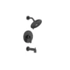 American Standard Aspirations Single-Handle Wall Mount Tub And Shower Trim In Matte Black - 1.75 GPM (Valve Not Included)
