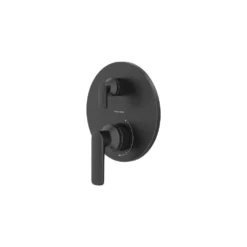 American Standard Aspirations 2-Handle Wall Mount Valve Trim In Matte Black (Valve Not Included) -The Home Depot matte black american standard shower bathtub trim kits tu061740 243 a0 1000