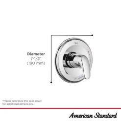 American Standard Colony PRO 1-Handle Valve Only Trim Kit For Flash Rough-In Valves In Matte Black (Valve Not Included) -The Home Depot matte black american standard shower bathtub trim kits tu075500 243 a0 1000