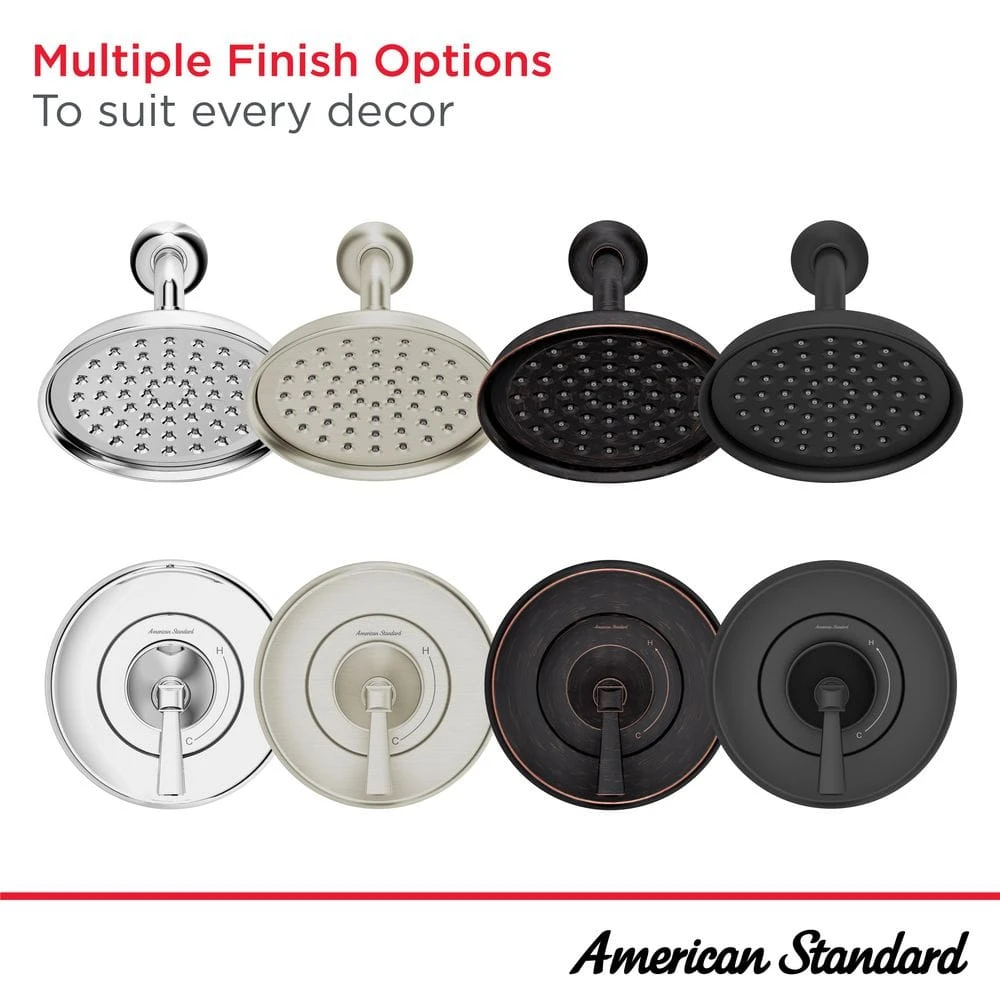 American Standard Rumson Single-Handle 1-Spray Shower Faucet With 1.8 GPM In Matte Black (Valve Included) 6 American Standard Rumson Single-Handle 1-Spray Shower Faucet With 1.8 GPM In Matte Black (Valve Included) - Image 6