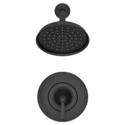 American Standard Rumson Single-Handle 1-Spray Shower Faucet With 1.8 GPM In Matte Black (Valve Included) 15 American Standard Rumson Single-Handle 1-Spray Shower Faucet With 1.8 GPM In Matte Black (Valve Included) -The Home Depot matte black american standard shower faucets 7417501 243 fa 1000