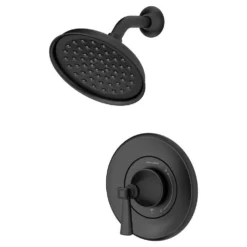 American Standard Rumson Single-Handle 1-Spray Shower Faucet Set In Matte Black (Valve Included) -The Home Depot matte black american standard shower faucets rumson2somb a0 1000