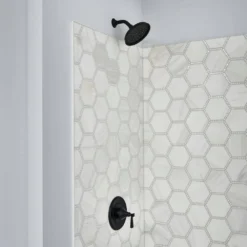 American Standard Rumson 8 In. Widespread Bathroom Faucet And Single-Handle 1-Spray Shower Faucet In Matte Black (Valve Included) -The Home Depot matte black american standard shower faucets rumsonsowidemb 66 1000