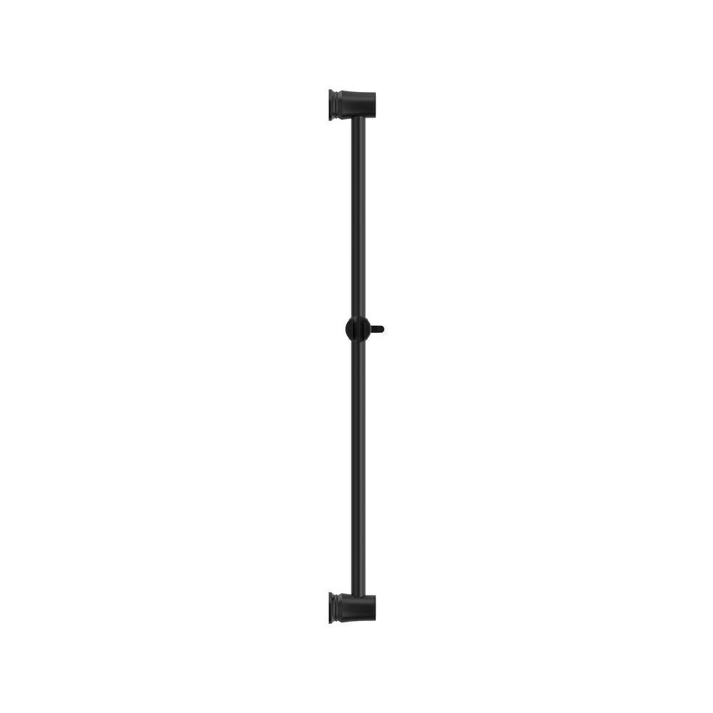 American Standard Traditional 30 In. Adjustable Shower Slide Bar In Matte Black 3 American Standard Traditional 30 In. Adjustable Shower Slide Bar In Matte Black - Image 3