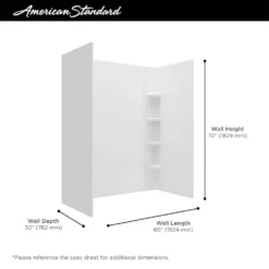 American Standard Ovation Curve 60 In. L X 30 In. W X 72 In. H Right Drain Alcove Shower Stall/Kit In Matte Black -The Home Depot matte black american standard shower stalls kits 8014r2961sw60 243 fa 1000
