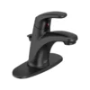 American Standard Colony Pro Single Hole Single-Handle Bathroom Faucet With Pop-Up Drain In Matte Black