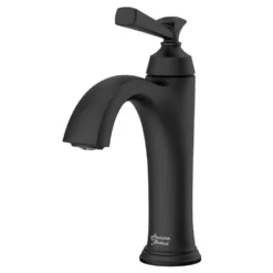 American Standard Rumson Single Hole Single-Handle Bathroom Faucet In Matte Black -The Home Depot matte black american standard single hole bathroom faucets 7417101 243 1f 1000