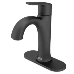 American Standard Corsham Single-Handle Single-Hole Bathroom Faucet In Matte Black -The Home Depot matte black american standard single hole bathroom faucets 7428101 243 1d 1000