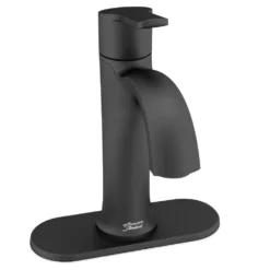 American Standard Corsham Single-Handle Single-Hole Bathroom Faucet In Matte Black -The Home Depot matte black american standard single hole bathroom faucets 7428101 243 66 1000