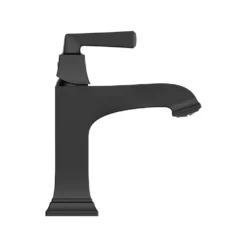 American Standard Town Square S Single-Handle Single-Hole Bathroom Faucet With Drain Assembly And WaterSense 1.2 GPM In Matte Black -The Home Depot matte black american standard single hole bathroom faucets 7455107 243 40 1000