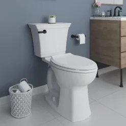 American Standard Trip Tank Lever For Rumson With Metal Arm In Matte Black -The Home Depot matte black american standard toilet handles 7381907 200 2430a 4f 1000