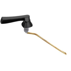 American Standard Trip Tank Lever For Rumson With Metal Arm In Matte Black -The Home Depot matte black american standard toilet handles 7381907 200 2430a a0 1000